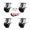 Service Caster 5 Inch Polyolefin Caster Set with Roller Bearing 4 Brake and 2 Swivel Lock SCC SCC-35S520-POR-SLB-BSL-2-SLB-2 - alternate 2